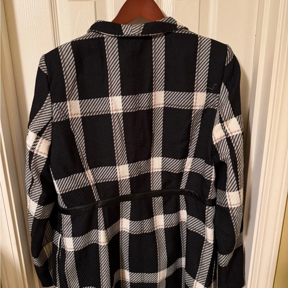 White House Black Market Checkered Jacket